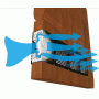 Дверной вентиляционный клапан Двервент
